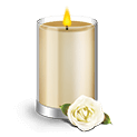 Modern Yellow candle